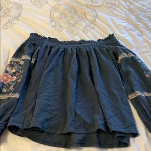A off the shoulder shirt from American eagle